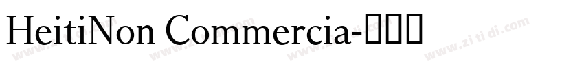 HeitiNon Commercia字体转换